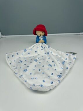 Paddington Bear Plush Security Blanket - Red Hat, Blue Coat, White Blankie HTF